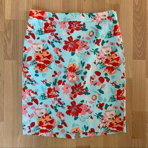 NWT: J. Crew Floral Pencil Skirt